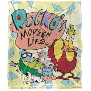 Nickelodeon Rocko'S Modern Life Rocko'S Modern Life Logo Group Silky Touch Super Soft Throw Blanket 152 X 127 cm in White White 152 X 127 cm Nickelodeon Rocko'S Modern Life Rocko'S Modern Life Logo Group Silky Touch Super Soft Throw Blanket 152 X 127 cm in White White 152 X 127 cm