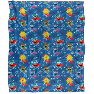 Sesame Street Character Snowflake Pattern Silky Touch Super Soft Throw Blanket 152 X 127 cm in White White 152 X 127 cm Sesame Street Character Snowflake Pattern Silky Touch Super Soft Throw Blanket 152 X 127 cm in White White 152 X 127 cm