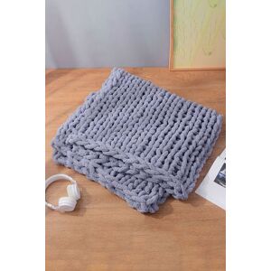 Living and Home 60cm L x 60cm W Hand-Woven Chenille Throw Blanket in Grey Size: 60 cm L x 60 cm W Grey 60 cm L x 60 cm W Living and Home 60cm L x 60cm W Hand-Woven Chenille Throw Blanket in Grey Size: 60 cm L x 60 cm W Grey 60 cm L x 60 cm W