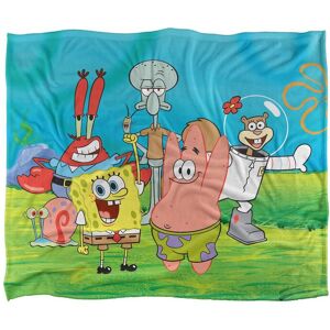 Spongebob Group Scene Silky Touch Super Soft Throw Blanket 152 X 127 cm in White White 152 X 127 cm Spongebob Group Scene Silky Touch Super Soft Throw Blanket 152 X 127 cm in White White 152 X 127 cm