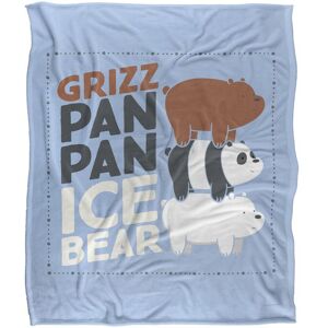 Cartoon Network We Bare Bears Grizz Pan Pan Ice Bear Silky Touch Super Soft Throw Blanket 152 X 127 cm in White White 152 X 127 cm Cartoon Network We Bare Bears Grizz Pan Pan Ice Bear Silky Touch Super Soft Throw Blanket 152 X 127 cm in White White 152 X 127 cm