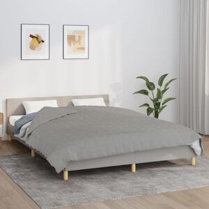 Berkfield Home Weighted Blanket Grey 220x235 cm King 15 kg Fabric Grey 220x235 cm Berkfield Home Weighted Blanket Grey 220x235 cm King 15 kg Fabric Grey 220x235 cm