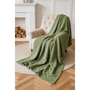 Living and Home Reversible Soft Checkered Throw Blanket in Green Size: Small Green Small Living and Home Reversible Soft Checkered Throw Blanket in Green Size: Small Green Small