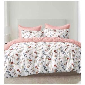 Ezysleep Fleur Floral Printed Duvet Set in Pink Size: King Pink King Ezysleep Fleur Floral Printed Duvet Set in Pink Size: King Pink King