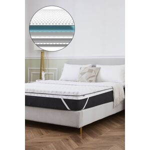 Ezysleep All Seasons Memory Foam Mattress Topper in White Size: Small Double White Small Double Ezysleep All Seasons Memory Foam Mattress Topper in White Size: Small Double White Small Double
