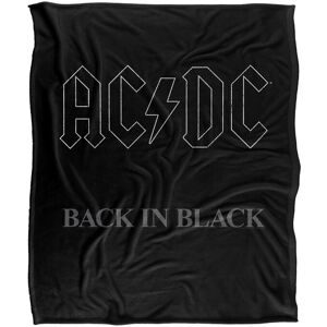 AC/DC ACDC Back In Black Silky Touch Super Soft Throw Blanket 152 X 127 cm in White White 152 X 127 cm AC/DC ACDC Back In Black Silky Touch Super Soft Throw Blanket 152 X 127 cm in White White 152 X 127 cm