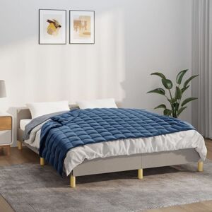 Berkfield Home Weighted Blanket Blue 140x200 cm Single 6 kg Fabric Blue 140x200 cm Berkfield Home Weighted Blanket Blue 140x200 cm Single 6 kg Fabric Blue 140x200 cm