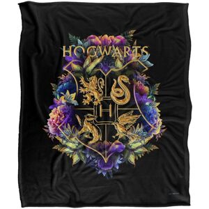 Harry Potter Hogwarts Multi-Colored Floral Crest Officially Licensed Silky Touch Super Soft Throw Blanket 152x127 cm in White White 152x127 cm Harry Potter Hogwarts Multi-Colored Floral Crest Officially Licensed Silky Touch Super Soft Throw Blanket 152x127 cm in White White 152x127 cm