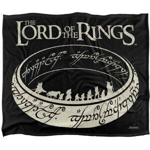 Warner Brothers Lord Of The Rings Logo Officially Licensed Silky Touch Super Soft Throw Blanket 152 x 127 cm in White White 152 x 127 cm Warner Brothers Lord Of The Rings Logo Officially Licensed Silky Touch Super Soft Throw Blanket 152 x 127 cm in White White 152 x 127 cm