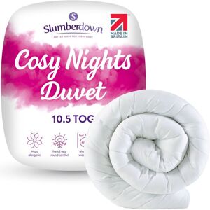 Slumberdown Cosy Nights 10.5 Tog All Year Round Duvet in White Size: Super King White Super King Slumberdown Cosy Nights 10.5 Tog All Year Round Duvet in White Size: Super King White Super King