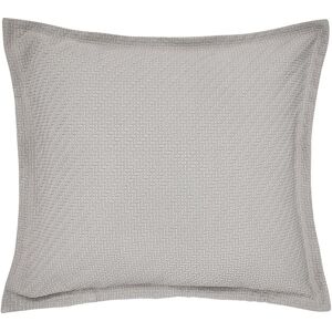 1951 'Andaz' Cotton Pillow Sham in Silver Silver 1951 'Andaz' Cotton Pillow Sham in Silver Silver