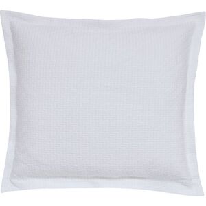 1951 'Andaz' Cotton Pillow Sham in White White 1951 'Andaz' Cotton Pillow Sham in White White