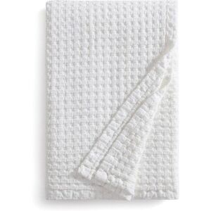 DKNY ' Pure Waffle' Cotton Blanket White White DKNY ' Pure Waffle' Cotton Blanket White White