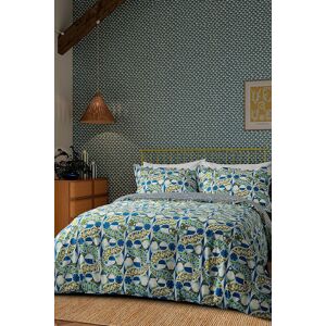 Scion 'Twist & Turn' Cotton Duvet Cover Set in Indigo Size: Single Indigo Single Scion 'Twist & Turn' Cotton Duvet Cover Set in Indigo Size: Single Indigo Single