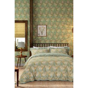 Morris & Co 'Laceflower' Cotton Duvet Cover Set in Green Size: Double Green Double Morris & Co 'Laceflower' Cotton Duvet Cover Set in Green Size: Double Green Double