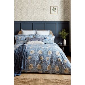 Morris & Co 'Pimpernel' Cotton Duvet Cover Set in Blue Size: Single Blue Single Morris & Co 'Pimpernel' Cotton Duvet Cover Set in Blue Size: Single Blue Single