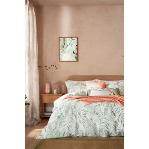 YVONNE ELLEN 'Tropical Safari' Cotton Duvet Cover Set in Green Size: King Green King YVONNE ELLEN 'Tropical Safari' Cotton Duvet Cover Set in Green Size: King Green King