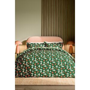 Scion 'Fan Floral' Cotton Duvet Cover Set in Green Size: King Green King Scion 'Fan Floral' Cotton Duvet Cover Set in Green Size: King Green King