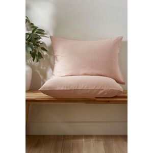 Martex Touch of Linen Housewife Pillowcase Pair in Pale Pink Pale Pink Martex Touch of Linen Housewife Pillowcase Pair in Pale Pink Pale Pink