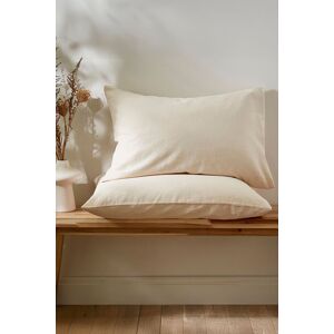 Martex Touch of Linen Housewife Pillowcase Pair in Cream Cream Martex Touch of Linen Housewife Pillowcase Pair in Cream Cream