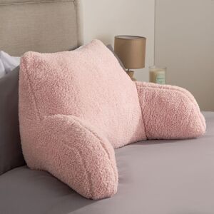 OHS Teddy Fleece Bed Reading Cushion Pillow with Arms Lumbar Support in Light Pink Light Pink OHS Teddy Fleece Bed Reading Cushion Pillow with Arms Lumbar Support in Light Pink Light Pink