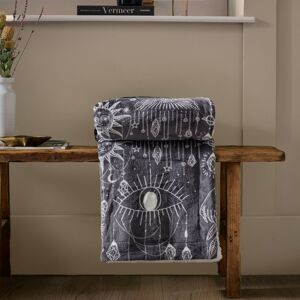 Furn Unisex Constellation Throw - Charcoal 130cm x 180cm Furn Unisex Constellation Throw - Charcoal 130cm x 180cm