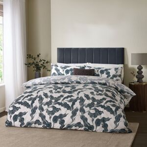HOEM Lauro Printed Reversible Duvet Cover Set in Blue Size: Single Blue Single HOEM Lauro Printed Reversible Duvet Cover Set in Blue Size: Single Blue Single