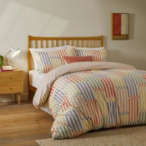 Duvet Day Madison Stripe Printed Soft Touch Duvet Cover Set Size: Double Multicolor Double Duvet Day Madison Stripe Printed Soft Touch Duvet Cover Set Size: Double Multicolor Double
