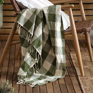 Chesil Moss Cotton Throw - 130cm x 170cm Chesil Moss Cotton Throw - 130cm x 170cm