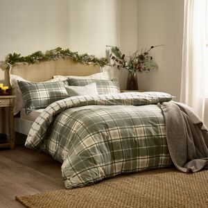 Wylder Nature Braemar Check 100% Brushed Cotton Duvet Cover Set in Pale Green Size: Super King Pale Green Super King Wylder Nature Braemar Check 100% Brushed Cotton Duvet Cover Set in Pale Green Size: Super King Pale Green Super King