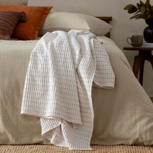 Yard Waffle 100% Cotton Textured Bedspread in Natural Natural Yard Waffle 100% Cotton Textured Bedspread in Natural Natural