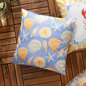 Furn Sea Shells Printed Outdoor Cushion Cover in Light Blue Light Blue Furn Sea Shells Printed Outdoor Cushion Cover in Light Blue Light Blue