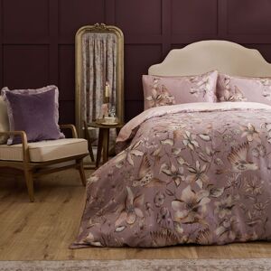 Voyage Maison Floella Printed Piped Duvet Cover Set in Purple Size: Double Purple Double Voyage Maison Floella Printed Piped Duvet Cover Set in Purple Size: Double Purple Double