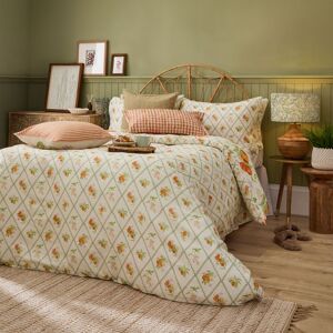 Voyage Maison Peach Harvest Printed 100% Cotton Duvet Cover Set in Orange Size: King Orange King Voyage Maison Peach Harvest Printed 100% Cotton Duvet Cover Set in Orange Size: King Orange King