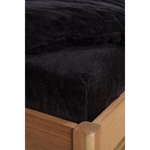 OHS Teddy Fleece Thermal Fitted Bed Sheet in Black Size: Single Fitted Black Single Fitted OHS Teddy Fleece Thermal Fitted Bed Sheet in Black Size: Single Fitted Black Single Fitted