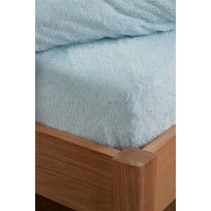 OHS Teddy Fleece Thermal Fitted Bed Sheet in Duck Egg Blue Size: Double Fitted Duck Egg Blue Double Fitted OHS Teddy Fleece Thermal Fitted Bed Sheet in Duck Egg Blue Size: Double Fitted Duck Egg Blue Double Fitted