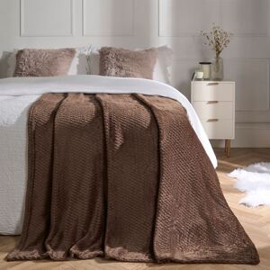 Dreamscene - Luxury Waffle Mink - chocolate - Throw Dreamscene - Luxury Waffle Mink - chocolate - Throw