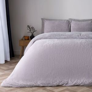 OHS Thermal Soft Teddy Fleece Duvet Cover Bedding Set in Light Grey Size: King Light Grey King OHS Thermal Soft Teddy Fleece Duvet Cover Bedding Set in Light Grey Size: King Light Grey King