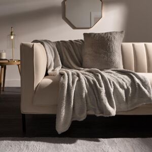 OHS Large Teddy Fleece Throw Blanket in Silver Size: 200 cm x 240 cm Silver 200 cm x 240 cm OHS Large Teddy Fleece Throw Blanket in Silver Size: 200 cm x 240 cm Silver 200 cm x 240 cm