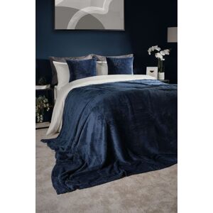 Dreamscene Luxury Waffle Throw - Navy - 200 x 240cm Dreamscene Luxury Waffle Throw - Navy - 200 x 240cm