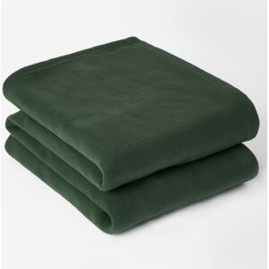 OHS Warm Plain Fleece Throw Over Bed Blanket in Dark Green Size: 120 cm x 150 cm Dark Green 120 cm x 150 cm OHS Warm Plain Fleece Throw Over Bed Blanket in Dark Green Size: 120 cm x 150 cm Dark Green 120 cm x 150 cm