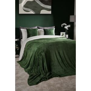 OHS Luxury Large Waffle Honeycomb Mink Warm Throw in Dark Green Size: 125 cm x 150 cm Dark Green 125 cm x 150 cm OHS Luxury Large Waffle Honeycomb Mink Warm Throw in Dark Green Size: 125 cm x 150 cm Dark Green 125 cm x 150 cm