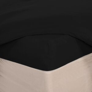 Brentfords Double Black Non-Iron Fitted Bed Sheet - Bed Sheet Brentfords Double Black Non-Iron Fitted Bed Sheet - Bed Sheet