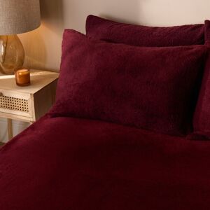 OHS Teddy Fleece Thermal Fitted Bed Sheet in Wine Size: Super King Fitted Wine Super King Fitted OHS Teddy Fleece Thermal Fitted Bed Sheet in Wine Size: Super King Fitted Wine Super King Fitted