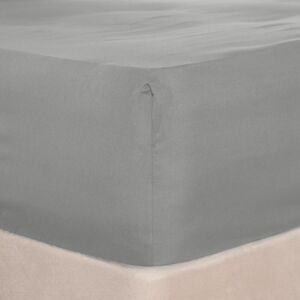 OHS Plain Bed Sheet Microfibre Deep Fitted Soft in Grey Size: Single Grey Single OHS Plain Bed Sheet Microfibre Deep Fitted Soft in Grey Size: Single Grey Single