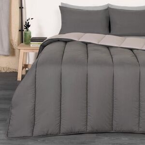 OHS Soft Coverless 10.5 TOG Duvet Set Pillowcase Quilted Cover in Silver Size: Single Silver Single OHS Soft Coverless 10.5 TOG Duvet Set Pillowcase Quilted Cover in Silver Size: Single Silver Single