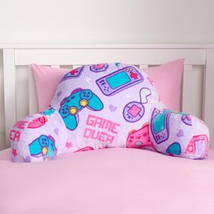 OHS Kids Gaming Cushion Bed Pillow Reading Gamer Support Arms Lumbar Chair in Lilac Lilac OHS Kids Gaming Cushion Bed Pillow Reading Gamer Support Arms Lumbar Chair in Lilac Lilac