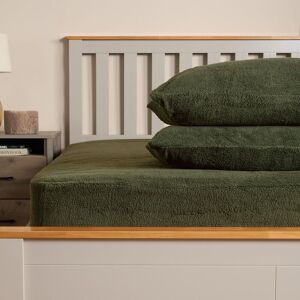 OHS Teddy Fleece Thermal Fitted Bed Sheet in Dark Green Size: Single Fitted Dark Green Single Fitted OHS Teddy Fleece Thermal Fitted Bed Sheet in Dark Green Size: Single Fitted Dark Green Single Fitted