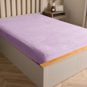 OHS Teddy Fleece Thermal Fitted Bed Sheet in Lilac Size: Double Fitted Lilac Double Fitted OHS Teddy Fleece Thermal Fitted Bed Sheet in Lilac Size: Double Fitted Lilac Double Fitted