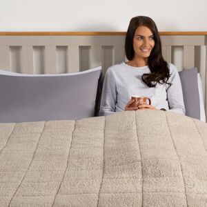 OHS Teddy Fleece Sensory Sleep Therapy Weighted Blanket 125 x 180 cm 6kg in Natural Size: 125 cm x 180 cm Natural 125 cm x 180 cm OHS Teddy Fleece Sensory Sleep Therapy Weighted Blanket 125 x 180 cm 6kg in Natural Size: 125 cm x 180 cm Natural 125 cm x 180 cm